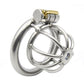 Stainless Steel Male Chastity Cage with 50mm Ring