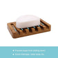Wooden Soap Dish 2pcs, Soap Holder in Natural Teak, Soap Container for Shower, Bathroom, Kitchen, Bathtub, Razor, Sponges_max