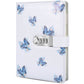 A5 Creative Password Journal with Lock, PU Leather Diary with Combination Lock Password Diary for Notebook Locking Time Book (Style 1)