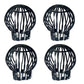 4-Pack Plastic Downspout Protectors - Compatible with Various Downspouts, Prevents Blockages from Leaves, Moss, Mud, Debris, 4 Units