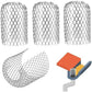 4-pack expandable metal gutter filter screens, leaf strainers, gutter and downspout guards - max