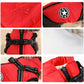 Waterproof Dog Winter Jacket with Harness and Fleece, Compatible with Orange S Size