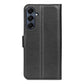 Compatible with Samsung Galaxy A17 5G Case Black Horizontal Flip Stand Cover