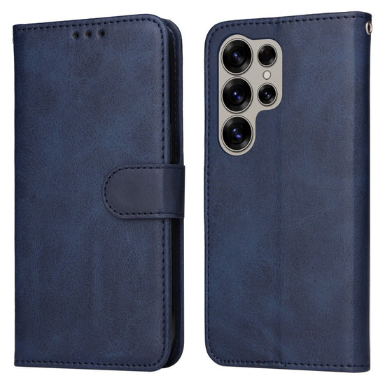 Compatible with Samsung S25 Ultra PU Leather Wallet Case Blue Samsung Multiple Colors