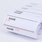 200 pcs iron-on labels woven labels Name labels with names to write labels School name labels, white，Fonepro