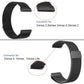 Compatible with Fitbit Versa 2 3 4 Lite Sense Band Wristband Milanese Sense 2 Replacement Magnetic Bracelet Bracelet Fit Bit Watch Strap Rose Pink For Versa 2