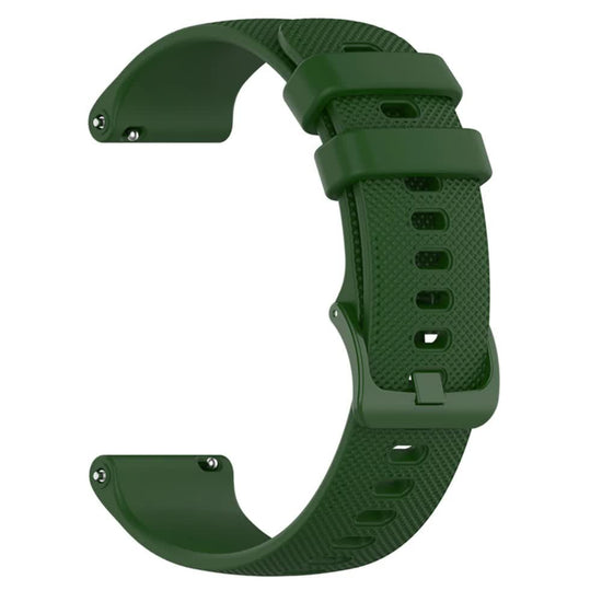 Silicone Strap Compatible with Garmin Venu 3 Forerunner 265 255 245 Vivoactive 4 Venu Sq 2 Plus 22mm Army Green Band Replacement