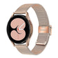 Stainless Steel Bracelet Compatible withSamsung Galaxy Watch 4 5 6 40mm 44mm Mesh Loop Bling Case Gold Set