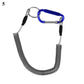 Anti-Lost Phone Spring Key Cord Compatible with Outdoor Spiral Stretch Keychain Elastic Spring Rope Metal Carabiner Lock Hook 5 1.2m