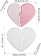Heart Jewelry Tray Silicone Mold, Epoxy Resin Casting Mold for Jewelry Storage