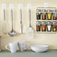 9 pcs self-adhesive ceiling hooks white under cabinet hooks plastic heavy duty self-adhesive hooks tool hooks for ceiling hanging
