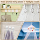 9 pcs self-adhesive ceiling hooks white under cabinet hooks plastic heavy duty self-adhesive hooks tool hooks for ceiling hanging