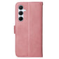 Compatible with Samsung A56 5G Compatible PU Leather Wallet Case Pink