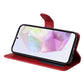 Compatible with Samsung A56 5G Wallet Case Red PU Leather Samsung