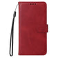 Compatible with Samsung A56 5G Wallet Case Red PU Leather Samsung