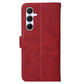 Compatible with Samsung A56 5G Wallet Case Red PU Leather Samsung