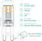 G9 LED Bulbs 1.5W Equivalent to 20W Halogen, 4000K Natural White Light, Non-Dimmable Mini Bulbs, 6-Pack Compatible with MGF