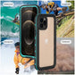 IP68 Waterproof Case for iPhone 15 14 13 12 11 Pro Max XS Max XR 7 8 RedPepper Transparent Protection Diving Underwater Swimming Outdoor Sports Grass Blue Grass Blue i-Phone 13