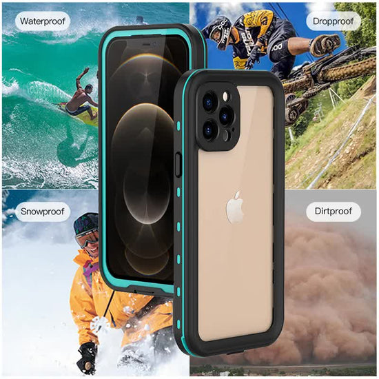 IP68 Waterproof Case for iPhone 15 14 13 12 11 Pro Max XS Max XR 7 8 RedPepper Transparent Protection Diving Underwater Swimming Outdoor Sports RD with Strap RD with Strap i-Phone 15