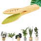 25 cm Generic Leaf Cleaning Tongs, House Plant Leaf Cleaning Tongs, Plant leaf Lint cleaner, Leaf-Shaped Cleaning Tongs,Cleans Both Sides of Leaves
