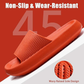 Cloud Slippers for Women and Men, Pillow House Slippers Shower Shoes Indoor Slides Bathroom Sandals, Ultimate Comfort, Lightweight, Thick Sole, Non-Slip, Easy to Clean orange（40-41）
