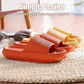 Cloud Slippers for Women and Men, Pillow House Slippers Shower Shoes Indoor Slides Bathroom Sandals, Ultimate Comfort, Lightweight, Thick Sole, Non-Slip, Easy to Clean orange（40-41）