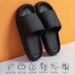 Cloud Slippers for Women and Men, Pillow House Slippers Shower Shoes Indoor Slides Bathroom Sandals, Ultimate Comfort, Lightweight, Thick Sole, Non-Slip, Easy to Clean black（42-43）