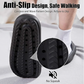 Cloud Slippers for Women and Men, Pillow House Slippers Shower Shoes Indoor Slides Bathroom Sandals, Ultimate Comfort, Lightweight, Thick Sole, Non-Slip, Easy to Clean black（42-43）
