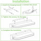 LED Mirror Light 7W 42Cm Cool White, Bathroom Mirror Light Ip44 Waterproof 6000K 600Lm, Acrylic Modern LED Wall Lamp