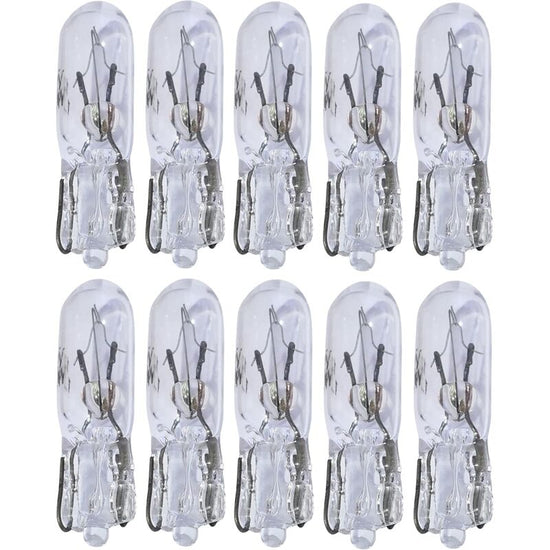 10 pcs T5 12V 1.2W DAshboard Light Bulbs