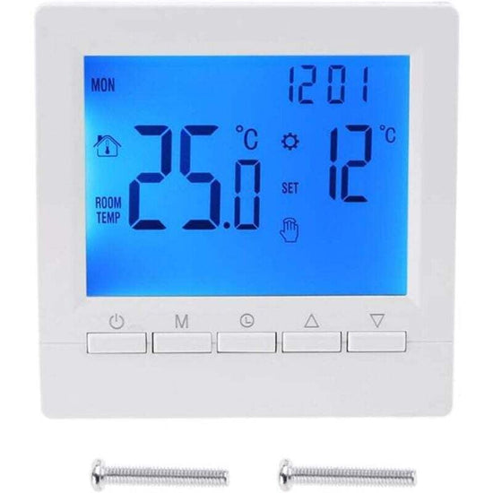 Digital Heating Thermostat 2-Wire Connection With Programming 6 Working DAys And 2 Weekend Periods