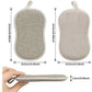 Reusable Microfiber Antibacterial Washable Dish Sponge Scouring Pads Double Sponge For Non-Stick Pans Pots (4 pcs