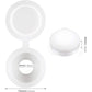 Plastic Hinged Screw Covers Fold Screw Covers Washer Flip Tops White