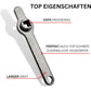 Bleeder Wrench Heater Key Square Key Radiator Bleeder Handle Radiator Vent Absolute New Premium Stainless Steel