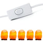 Salt Lamp Cable With Switch - E14-1.8M - Salt Lamp Socket, White