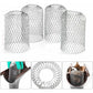 4 Flexible Aluminum Gutter Filters Diameter 8Cm Mesh Grille Stop Leaf Toad Strainer Leaf Guard Gutter Cover To Protect
