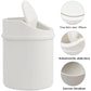 Mini Trash Can With Lid, Tabletop Trash Can, Small Plastic Trash Can, White