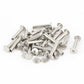Binding Chicago Screws, 30 Sets Metal Chicago Button Binding Screws Assortment Kit Nickel Plated Binding Screws Binder