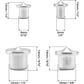 16 pcs Wood Dowel Centers, Stainless Steel Drill Guide Tool, 6/8/10/12Mm