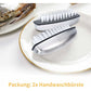 2X Stainless Steel Hand Nail Brush, Nail Brushes Hard Bristles Nail Cleaning Brush For Cleaning Hands, Nails, Feet