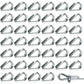50 pcs M2 304 Stainless Steel Wire ROpe Thimbles Heart Thimble For Steel Cable For 2Mm Wire ROpe