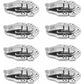8 Toggle Clasp Latches Toggle Lock Lever Clasp For Jewelry Box Gift Boxes Toolbox Suitcase And Chest - Silver