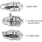8 Toggle Clasp Latches Toggle Lock Lever Clasp For Jewelry Box Gift Boxes Toolbox Suitcase And Chest - Silver