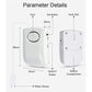 Water Leak Alarm 130Db, 95Cm Long Cable With Sensor, Home Security Water Leak Detection Alarm, Battery Included