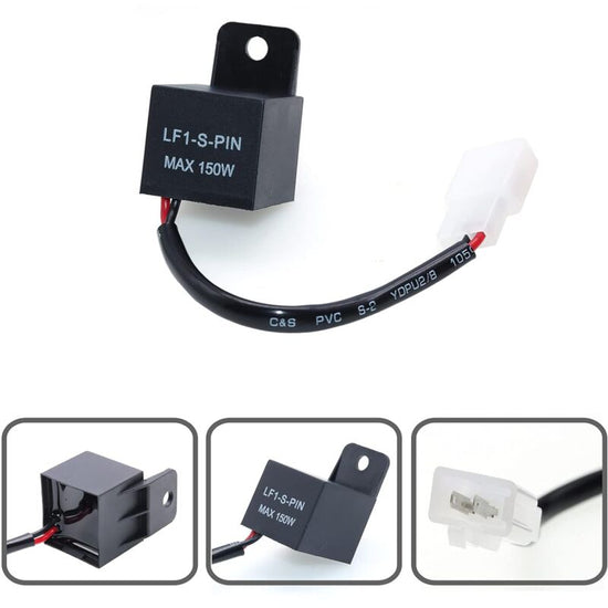 Motorcycle LED Flash Relay 12V 2 Pin Lf1-S-Pin Max 150W 12 Volt Center Light Car Relay