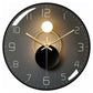 Modern Silent Wall Clock, 30Cm Diameter Wall Clock, ROund Digital Quartz Wall Clock, Suitable For Living ROom, Office,