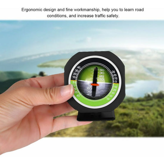 4X4 Inclinometer, Car Inclinometer, Outdoor Auto Mini Compact Compass Luminous LED Car Compass Angle Slope Meter