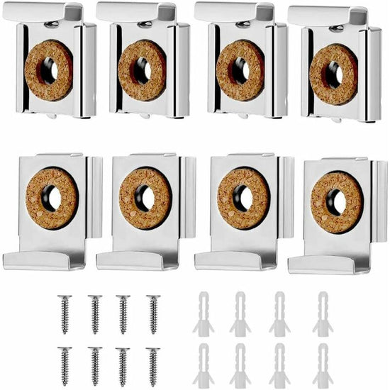 Wall Mount Mirror Bracket, Mirror Holders, Adjustable Wall Mount Mirror Clip Mirror Clamp, For Wall Mirror For