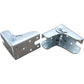 Self-Locking Folding Leg Bracket, Folding Worktop, Folding Kitchen Table (2 Silver)