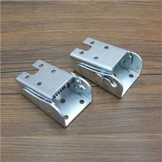 Self-Locking Folding Leg Bracket, Folding Worktop, Folding Kitchen Table (2 Silver)